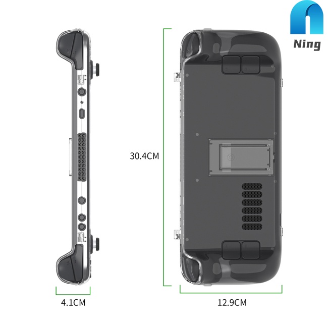 Ốp Pc Cứng Trong Suốt Chống Trượt Cho Máy Chơi Game Cầm Tay