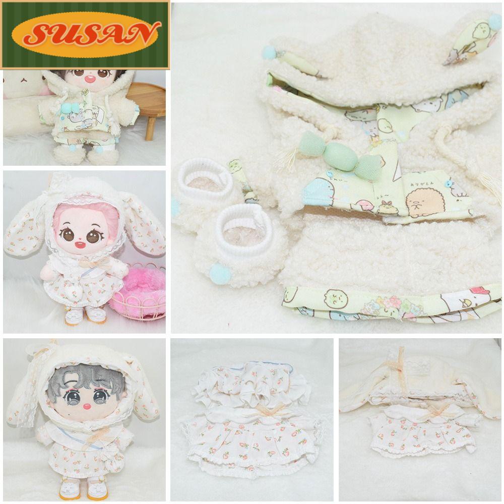 SUSANS Bộ Quần Áo Kèm Nón Xinh Xắn Dành Cho Búp Bê 20cm