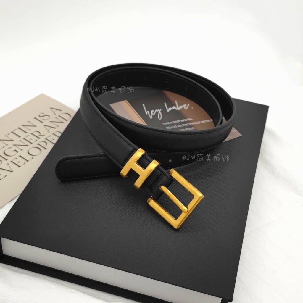 Hàng Có Sẵn! Dây Nịt Da Thật Unisex Thời Trang Chất Lượng Cao