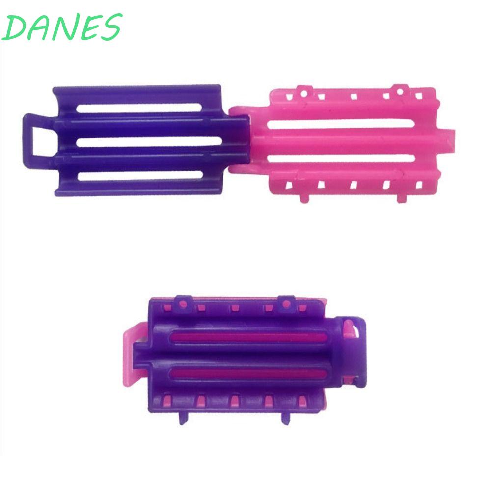DANES Set 40 / 45 Kẹp Tóc Xoăn Bằng Nhựa Màu Tím Siêu Bền Tiện Dụng Cho Thợ Làm Tóc