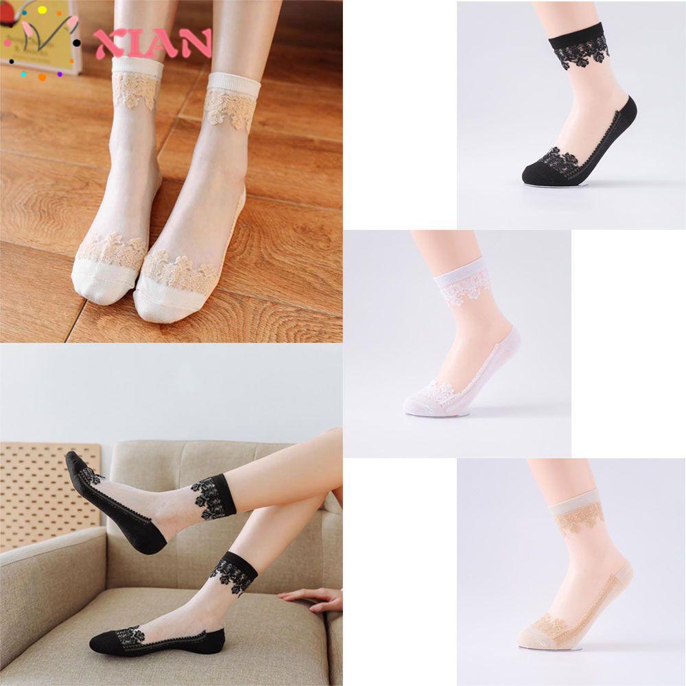 XIANTIN Đôi Vớ LướI Trong SuốT Thoải Mái ThờI Trang Cho Nữ