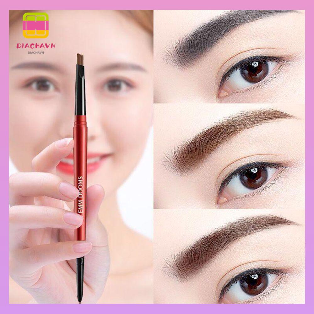 DIACHAVN Chì Kẻ Mày Dạng Vặn Kháng Nước Và Lâu Trôi Có Đầu Cọ Chải Tiện