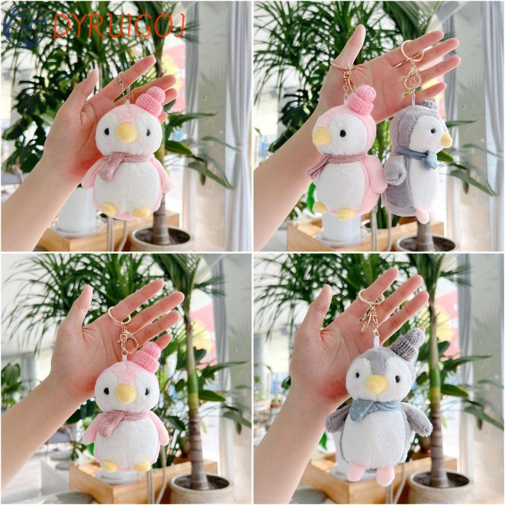 DYRUIDOJ Chim Cánh Cụt Nhồi Bông PP Mềm Mại Trang Trí Móc Khóa Xe Hơi