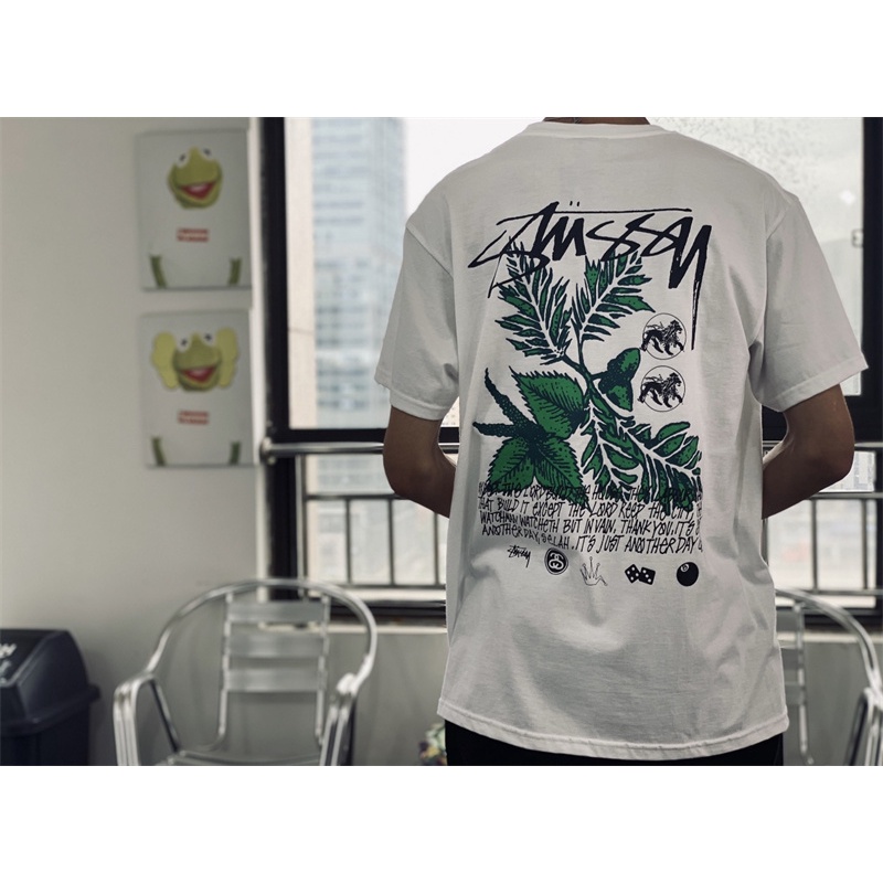 Áo Thun Tay Ngắn Chất Liệu Cotton In Họa Tiết Hoa Lá Plus Size S8Y Cho Nam Và Nữ