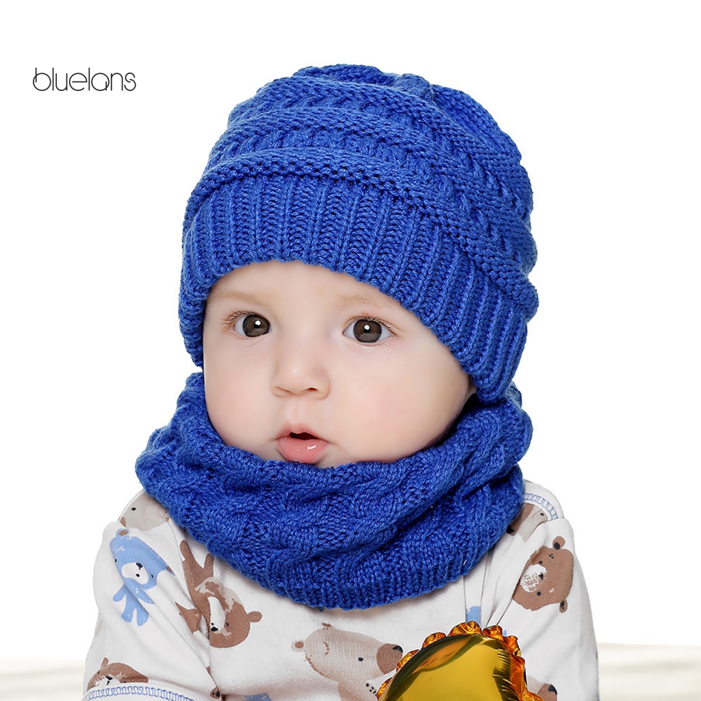 Khăn Choàng Cổ Và Mũ Giữ Ấm Chống Gió Dễ Thương Cho Bé