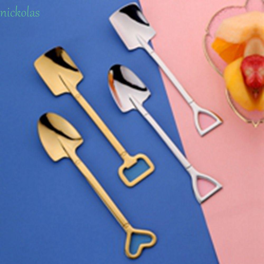 NICKOLAS Muỗng Cà Phê Bằng Thép Không Gỉ Thiết Kế Độc Đáo