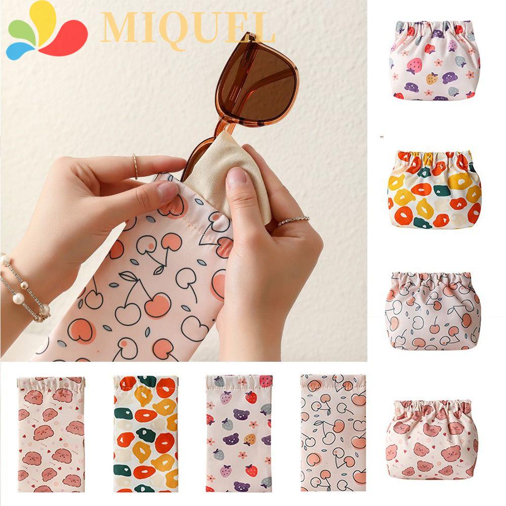 MIQUEL Túi Đựng Mỹ Phẩm / Kính Mát Hình Quả Dâu / Cherry Xinh Xắn Cho Nữ