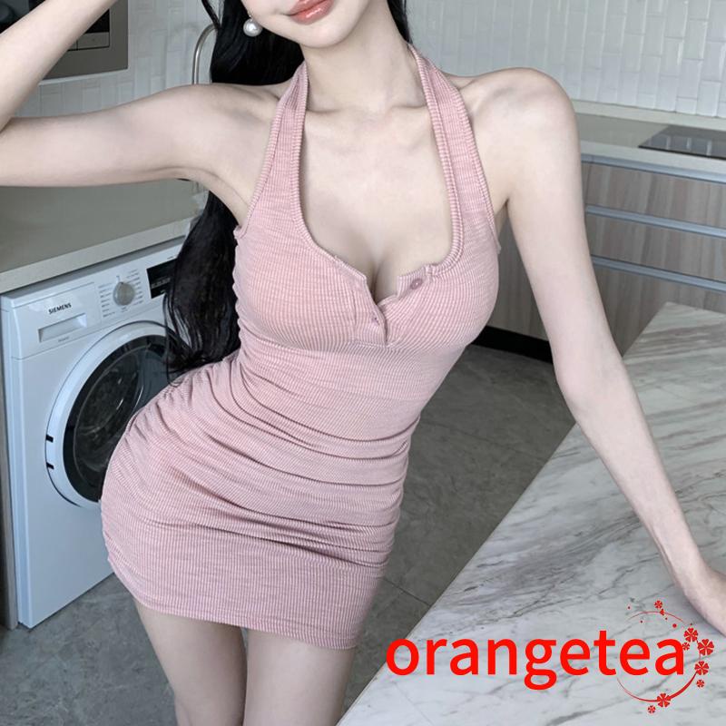 Đầm Hai Dây Hở Lưng Màu Sắc Thời Trang Mùa Hè Cho Nữ