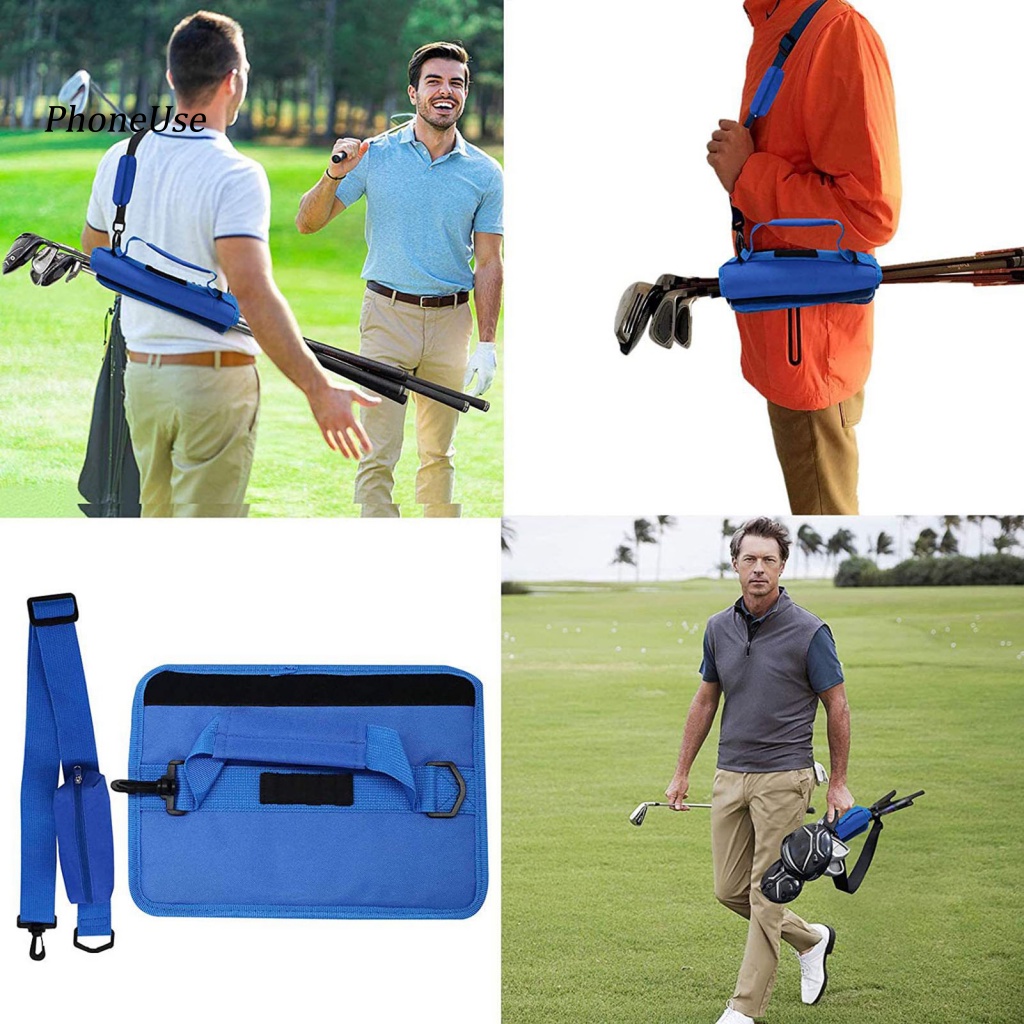 Túi Đựng Bóng Golf Bằng Da PU Kèm Dây Đeo Vai Tùy Chỉnh Gọn Nhẹ Chống Mài Mòn Tiện Dụng