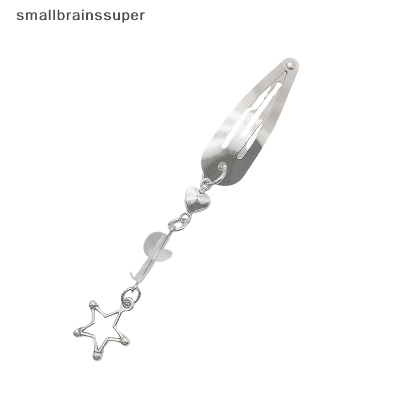 Kẹp Tóc Nhỏ Hình Ngôi Sao / Trái Tim Rỗng Y2K Bằng Kim Loại Thời Trang Cho Nữ SBS