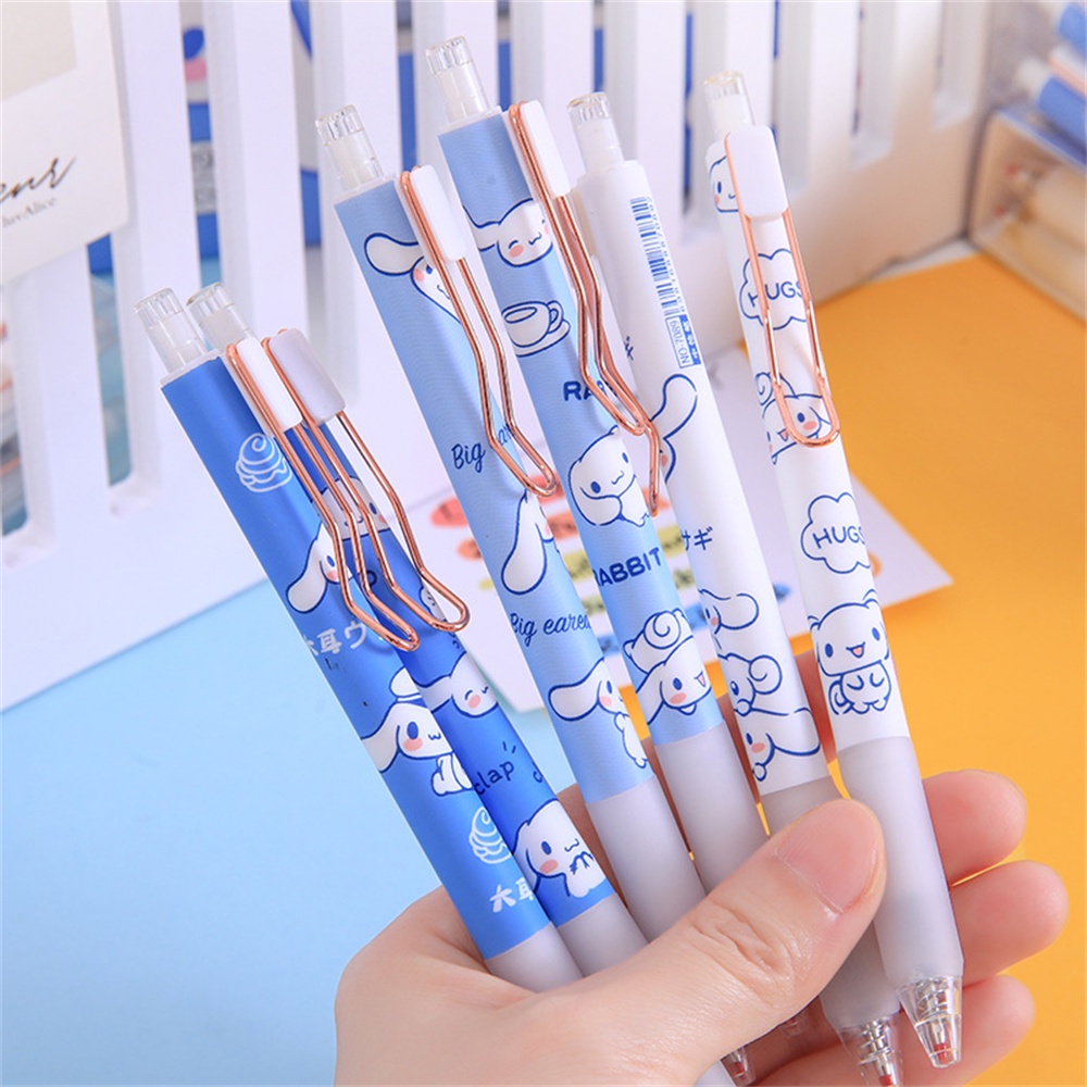 SANRIO Bút Mực Gel Ngòi 0.5mm Họa Tiết Hoạt Hình Anime Dễ Thương Cho Học Sinh