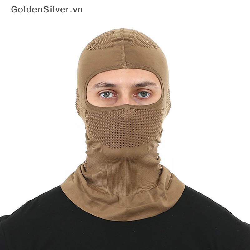 Mặt Nạ Balaclava Vàng Bạc Che Phủ Toàn Diện Thoáng Khí Chống Gió Thời Trang Mùa Hè Cho Hoạt Động Trượt Tuyết VN