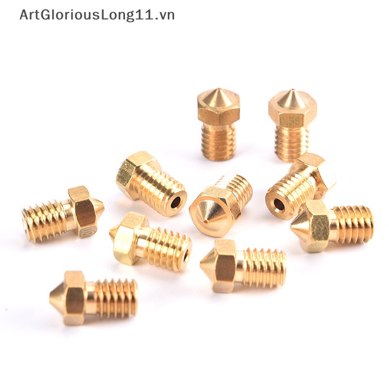 Vòi Phun ArtGloriousLong V5 V6 0.2 0.3 0.4 0.5 0.6 0.8 1.0mm M6 Dành Cho Máy In 3D