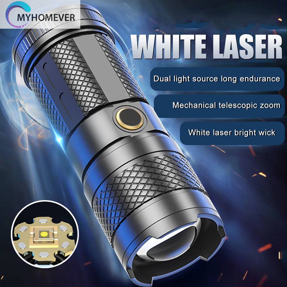 Đèn Pin 30W LED COB 1500mAh 1000LM Sạc USB Loại C Chống Thấm Nước