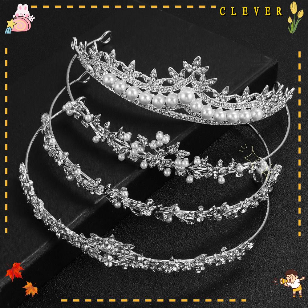 CLEVER Băng Đô Cài Tóc Hình Vương Miện Thời Trang Cho Nữ