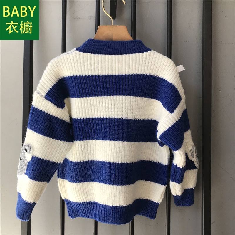 Áo Sweater Cổ Tròn Tay Dài Thời Trang Thu Đông 2023 Dành Cho Bé Trai