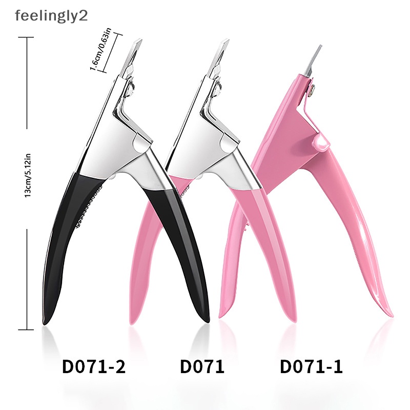 Kềm Cắt Móng Tay Giả Hình Chữ U Bằng Thép Không Gỉ Chuyên Nghiệp
