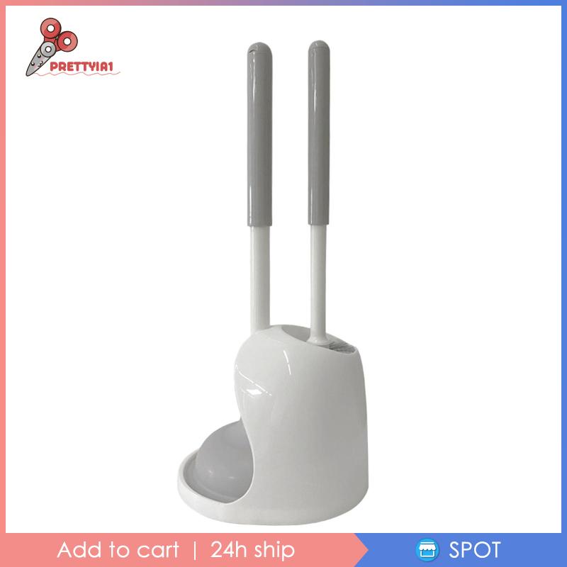 Bàn Chải Cọ Bồn Cầu 2 Trong 1 Nhanh Khô Tiện Dụng