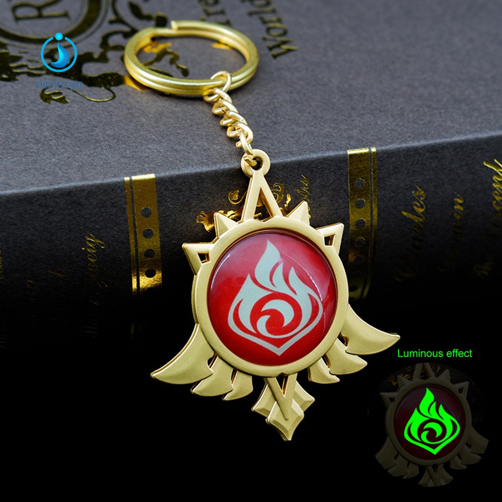 (Shop Amart) Móc Khóa Hình Con Mắt Quỷ Bằng Kim Loại Màu Sắc Tươi Sáng