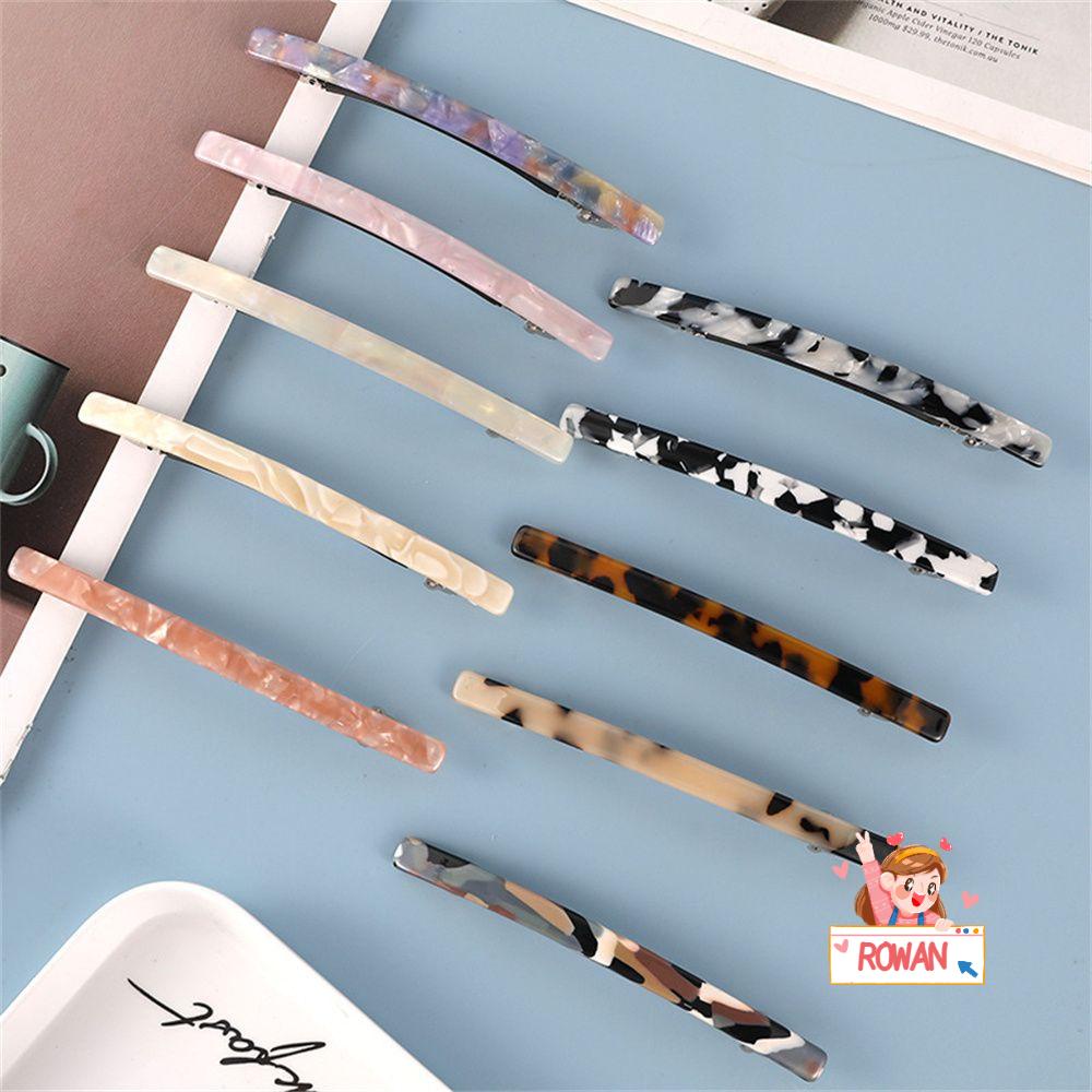 ROWANS Kẹp Tóc Họa Tiết Da Báo Thời Trang