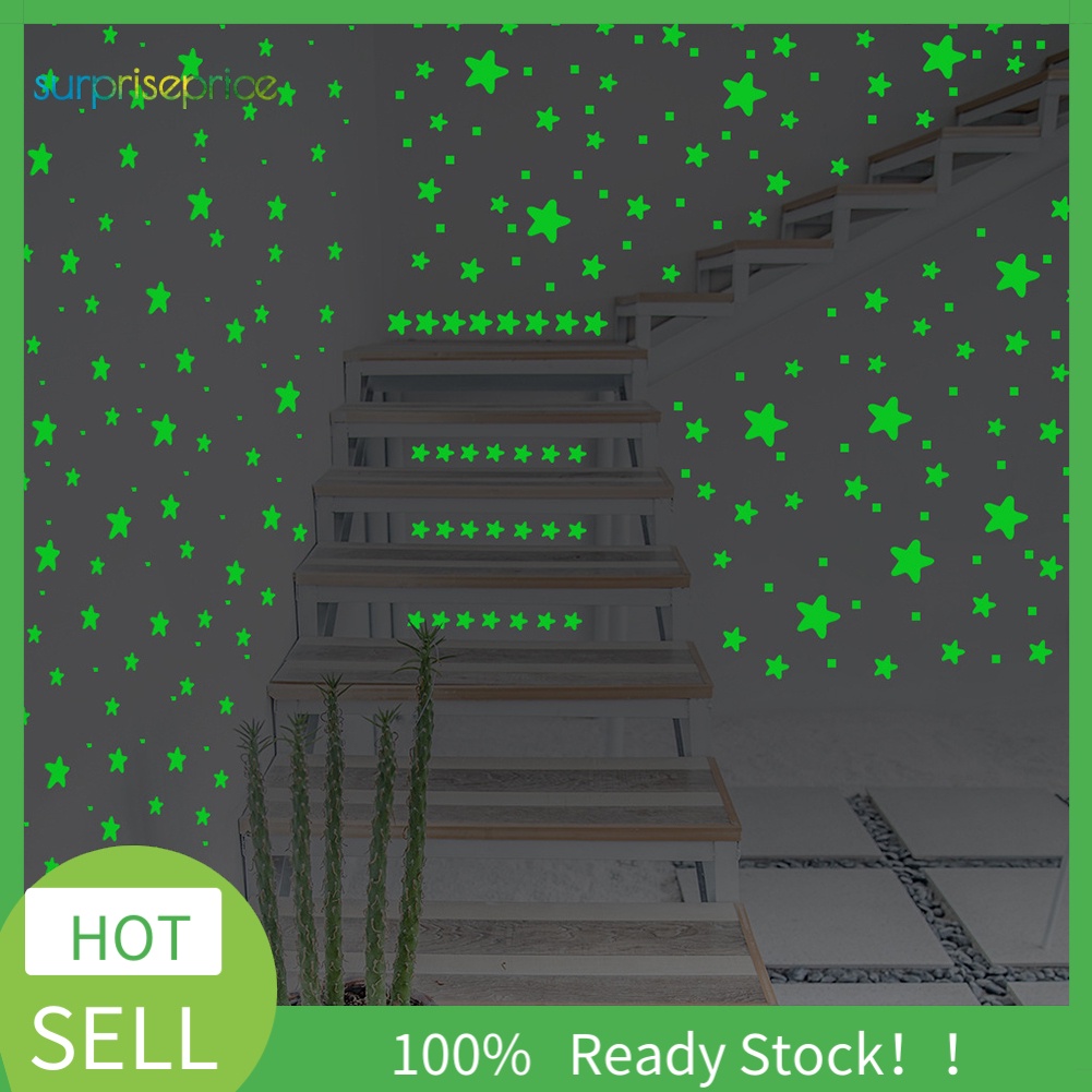 (Bất Ngờ) 457 Ngôi Sao Dạ Quang Dán Trang Trí Phòng Trẻ Em