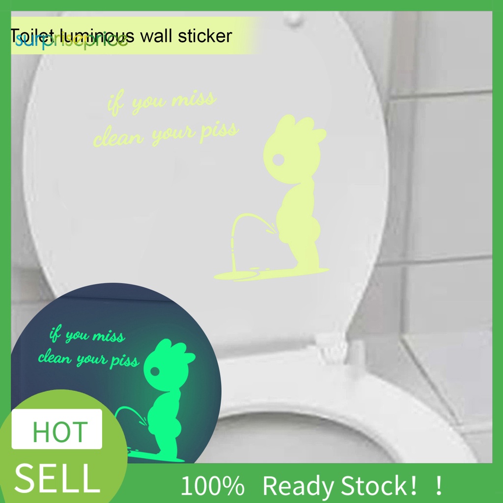 Miếng Dán Trang Trí Toilet Họa Tiết Nhân Vật Hoạt Hình Vui Nhộn