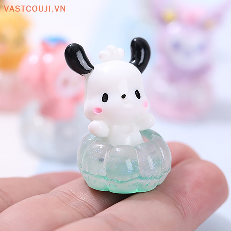 1 Vòng Phao Bơi mini Bằng Nhựa Phát Quang Trang Trí Nhà Búp Bê VN