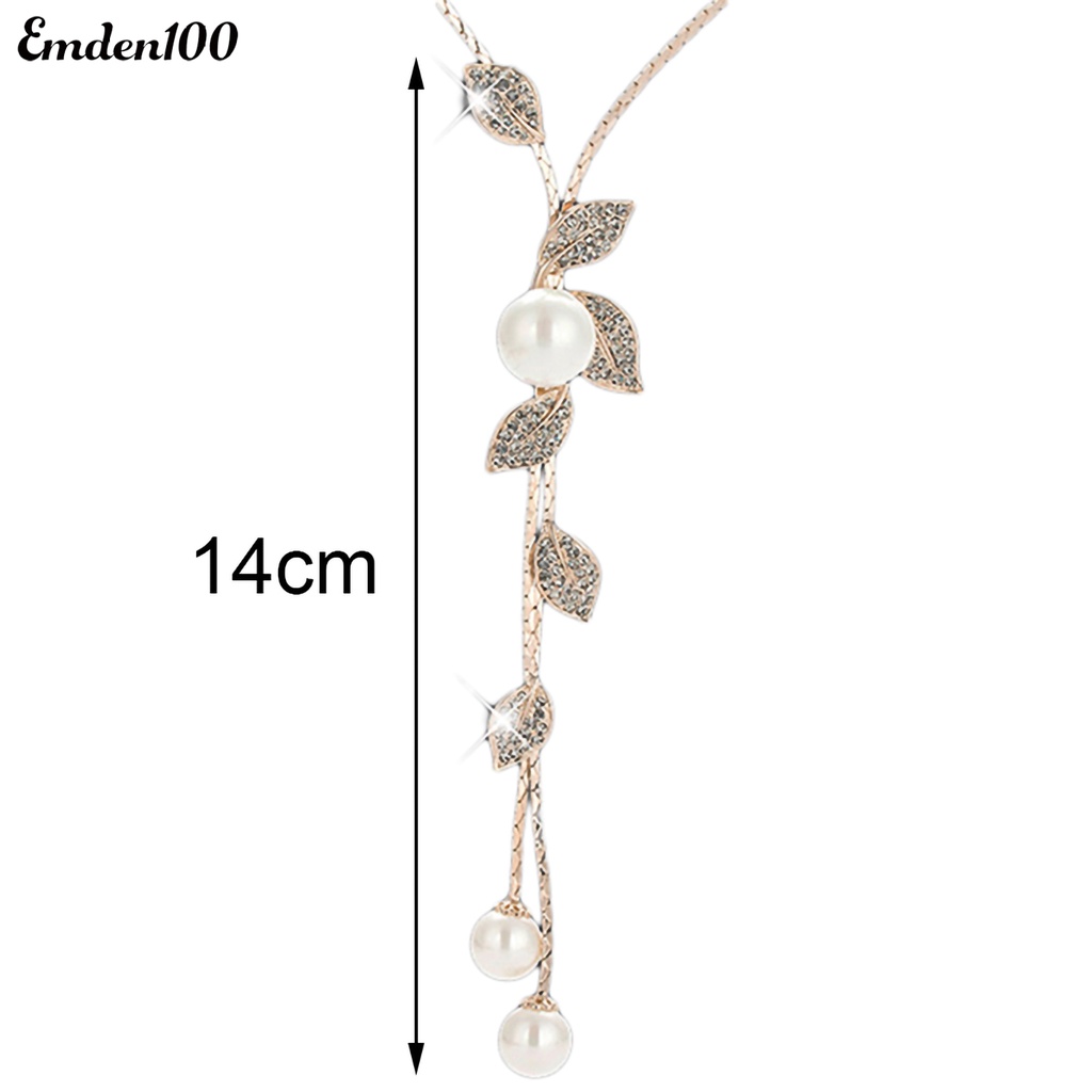 Vòng cổ Đính Ngọc Trai Nhân Tạo Phối Tua Rua Thời Trang Cho Nữ