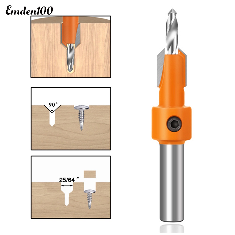 Mũi Khoan Gỗ Bằng Hợp Kim Thép Carbon 8mm