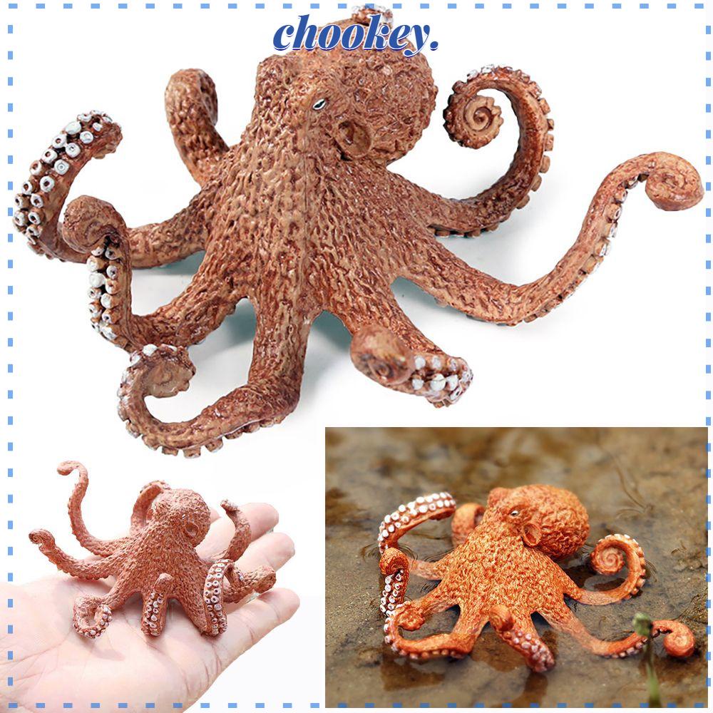 CHOOKEY Mô Hình Bạch Tuộc Đồ Chơi Nhận Biết Sinh Vật Biển Giáo Dục Sớm Dành Cho Trẻ