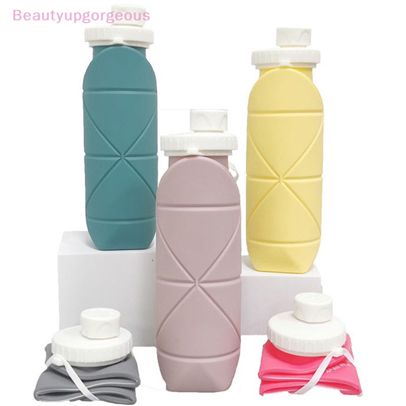1 Bình Nước Silicone 600ML Có Thể Gấp Gọn Tiện Dụng Mang Theo Du Lịch
