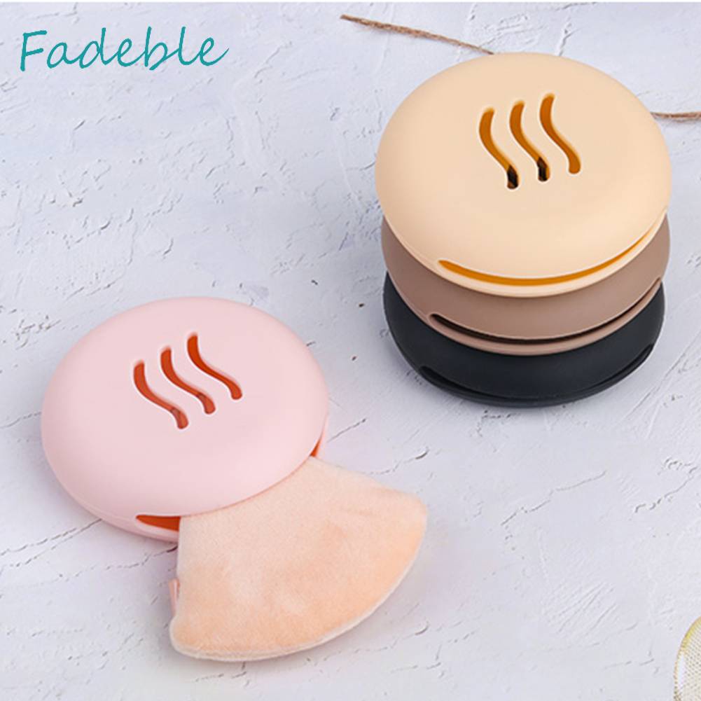 Giá Đỡ Mút Trang Điểm Bằng Silicone Hai Mặt Hình Tròn Tiện Lợi