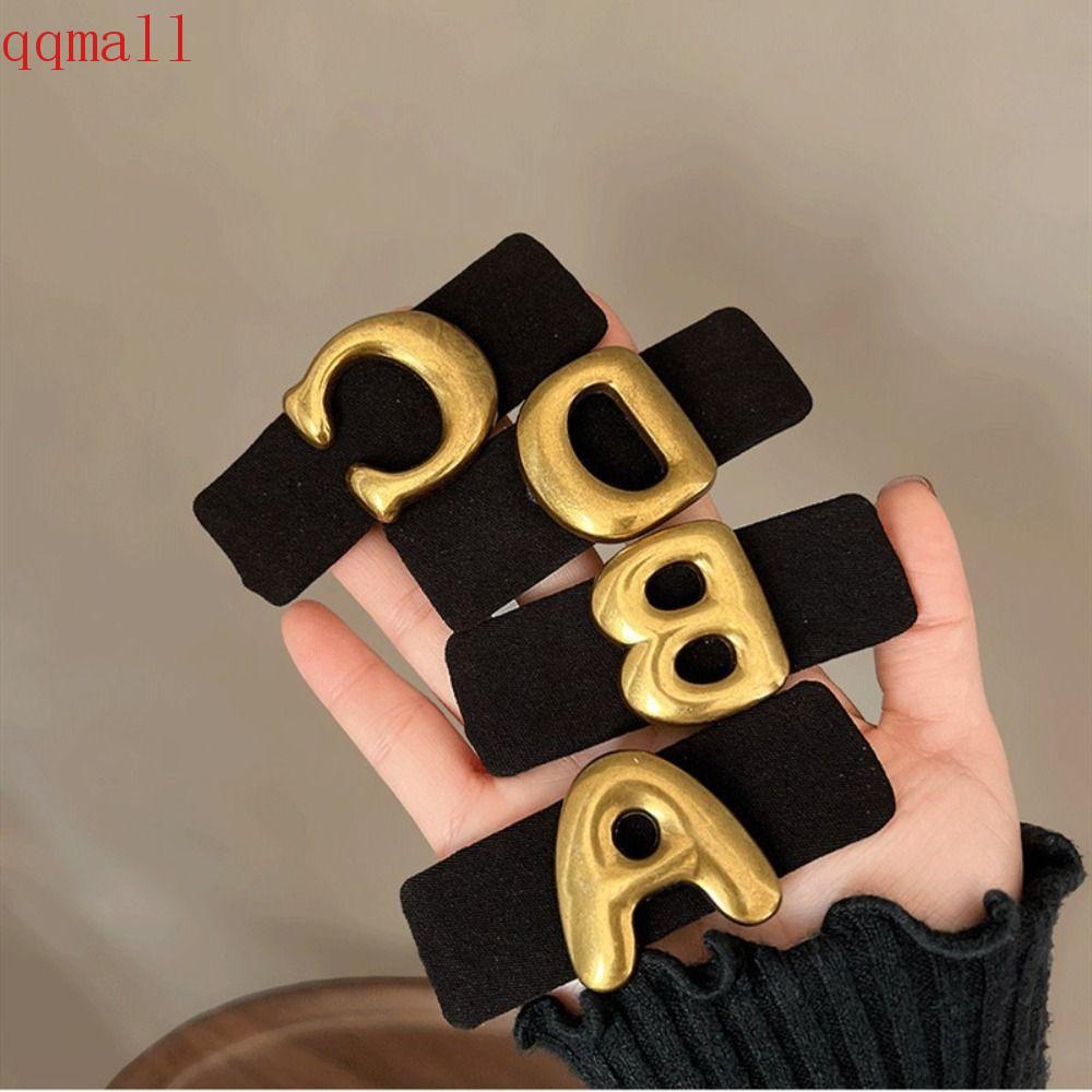 QQMALL Kẹp Tóc Nữ Tạo Kiểu Chữ Cái Thời Trang Thanh Lịch
