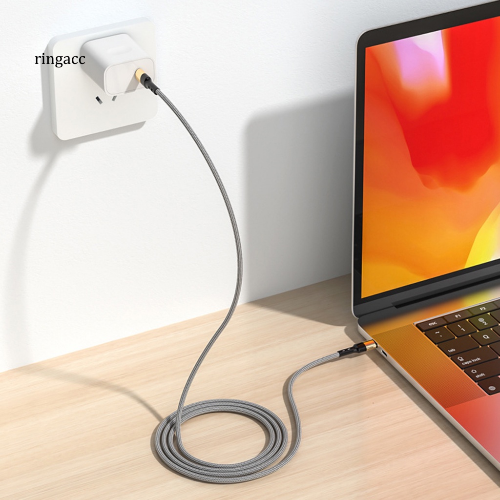 Dây Cáp Sạc RGA Bện Sợi Nylon Đa Năng Type-C Cho Laptop