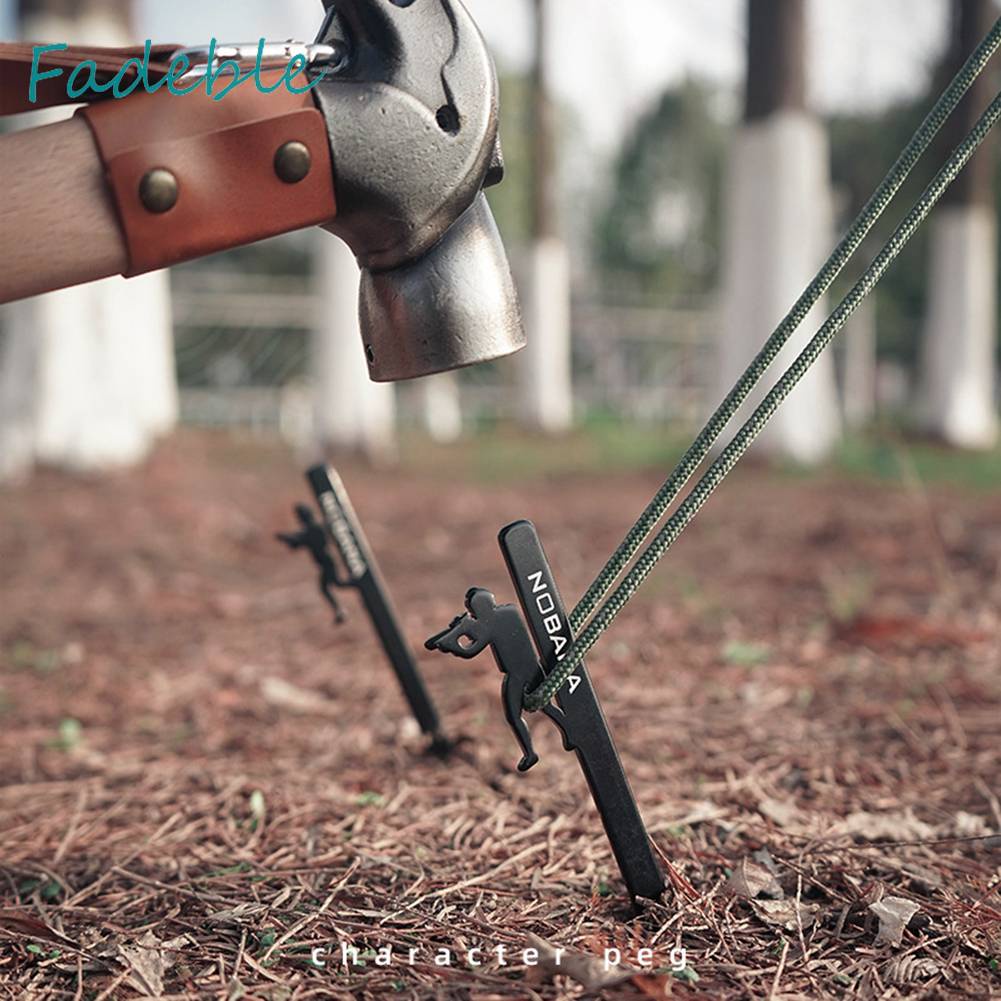 Set 4 Cọc Giăng Lều Trại Bằng Thép Không Gỉ