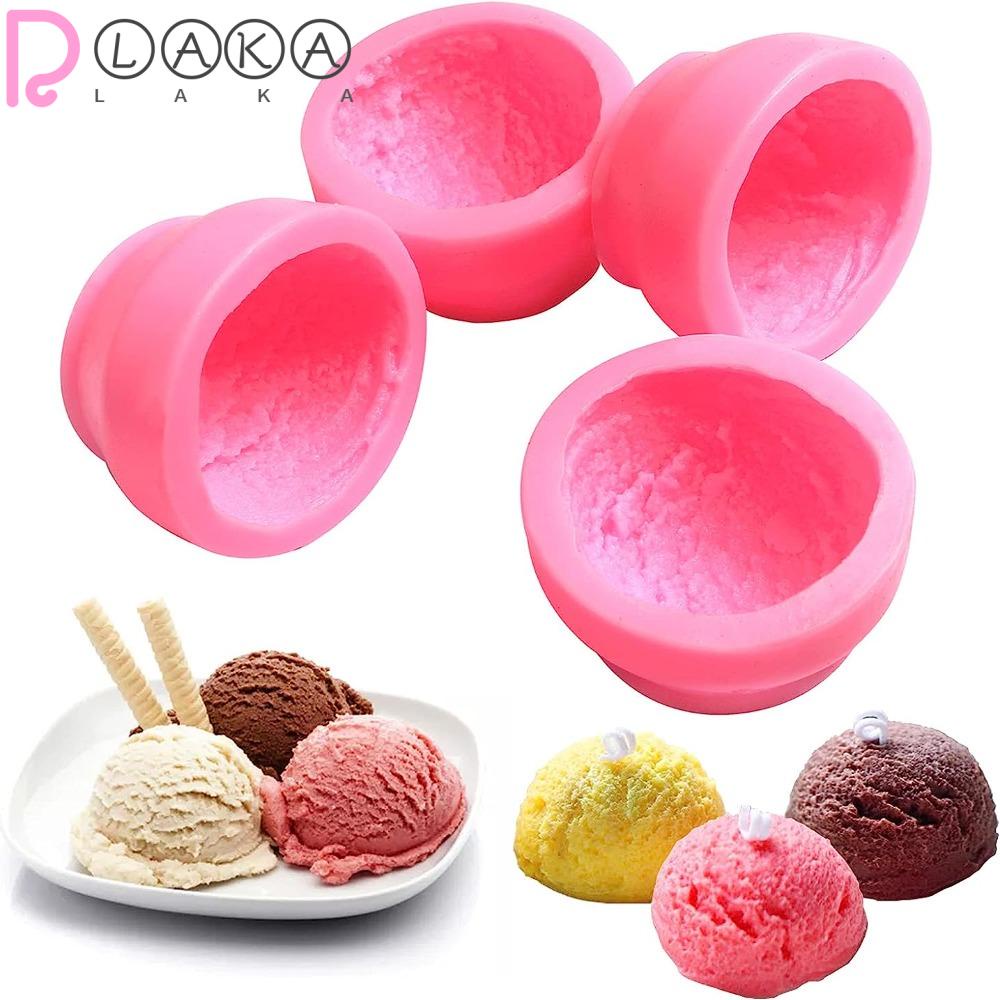 LAKAMIER Bộ 4 Khuôn Silicone Làm Nến / Xà Phòng Hình Que Kem
