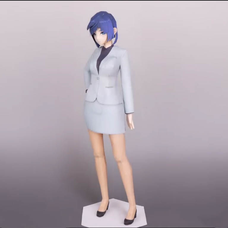 Mô hình giấy anime girl Anime Game  Yelan vest long sleeve