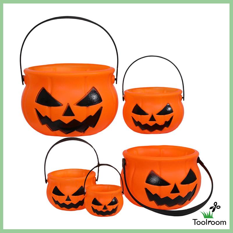 Xô Đựng Kẹo Có Tay Cầm Trang Trí Halloween