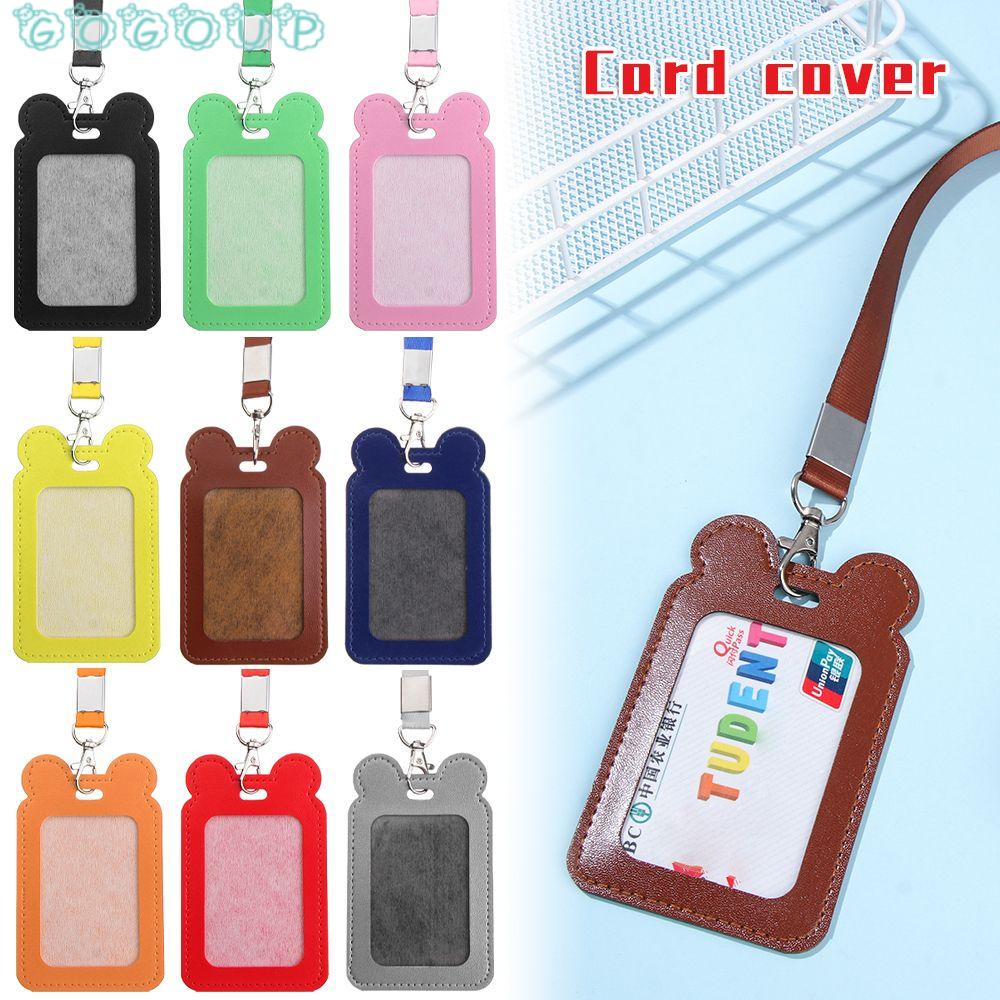 GOGOUP Ví Đựng Thẻ Đa Năng Họa Tiết Hoạt Hình Xinh Xắn Ốp