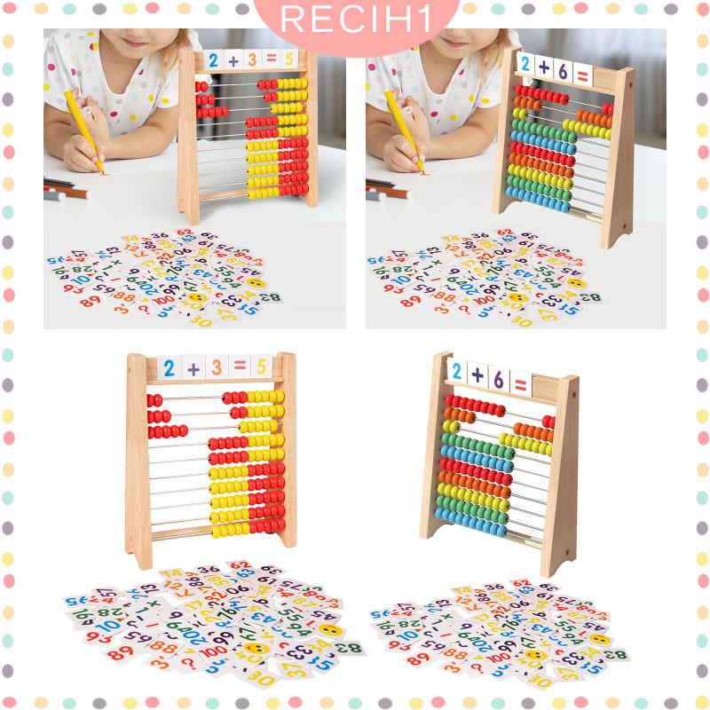 Bàn Tính Gỗ Nhiều Màu Sắc Đồ Chơi Giáo Dục Cho Trẻ Mẫu Giáo