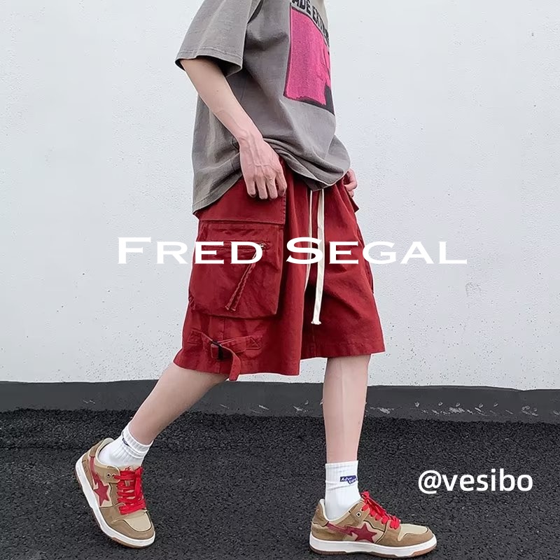 Fred Segal quần đùi nam quần ống suông quần short nam 2023 NEW FS07530