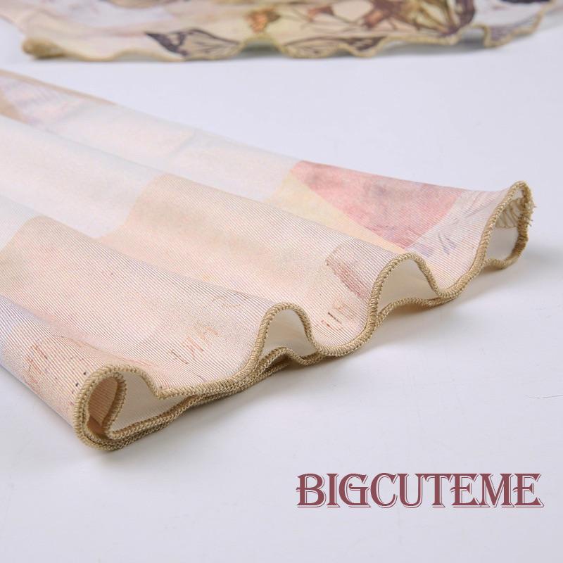 Áo Croptop Trễ Vai Dài Tay In Họa Tiết Hoa Bướm Thời Trang Dành Cho Nữ