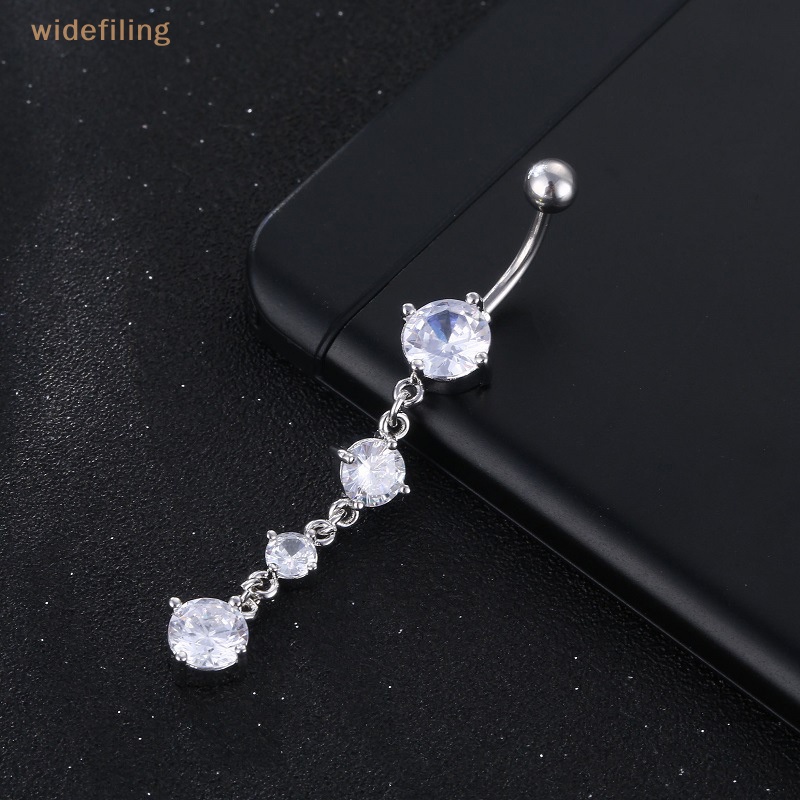 Khuyên Rốn Đính Đá Zircon Lấp Lánh Thời Trang Cho Nữ