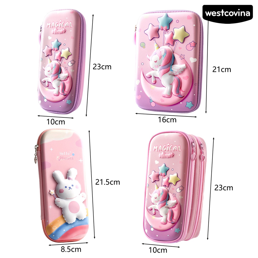 [WSTN] [WSTN]✎Hộp Đựng Bút EVA Tạo Hiệu Ứng 3D Họa Tiết Thỏ Hoạt Hình Dễ Thương