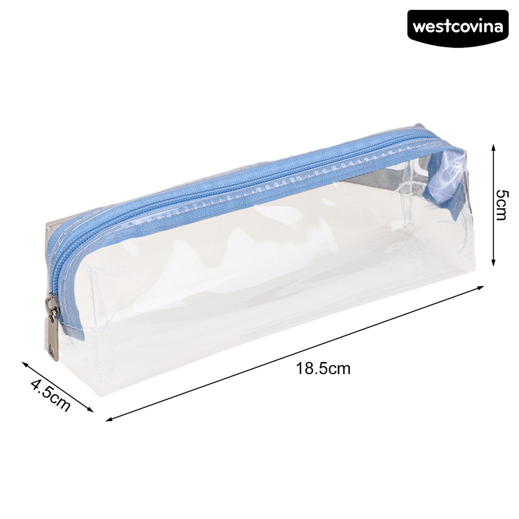 [WSTN]✎Túi Đựng Bút Trong Suốt Có Khóa Kéo Đa Năng Tiện Dụng