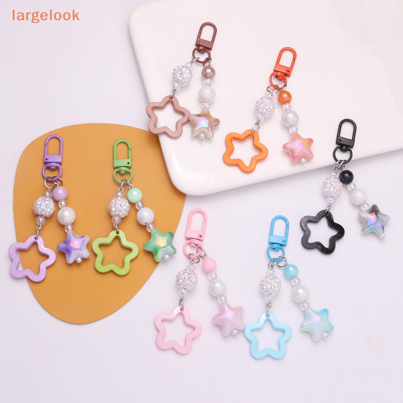 Móc Khóa Hình Ngôi Sao Năm Cánh Màu Gradient Thời Trang