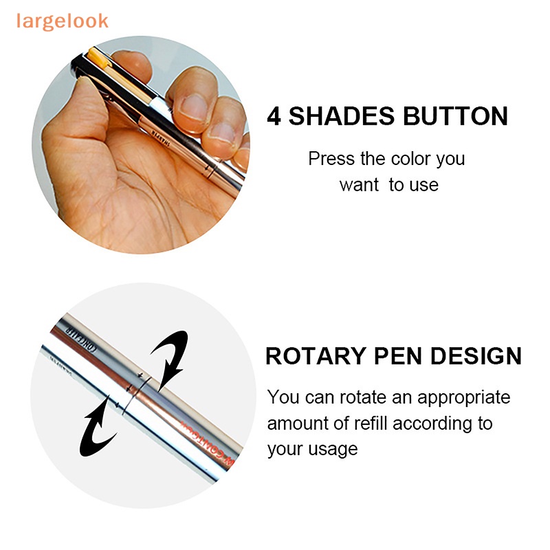 Bút Kẻ Lông Mày 4 Trong 1 Màu Sắc Tố Cao Dễ Sử Dụng