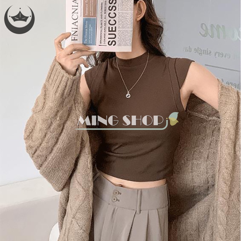 Áo Sát Nách Cổ Tròn Màu Sắc Thời Trang Mùa Hè Cho Nữ