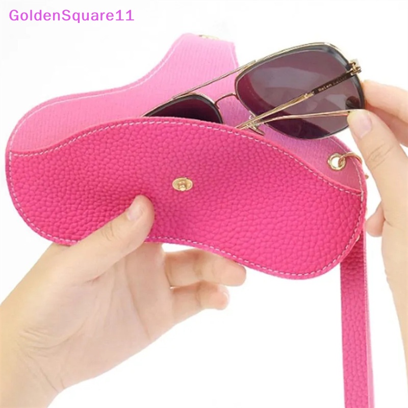 Hộp Đựng Mắt Kính Bằng Da PU Mềm Có Móc Treo Tiện Dụng