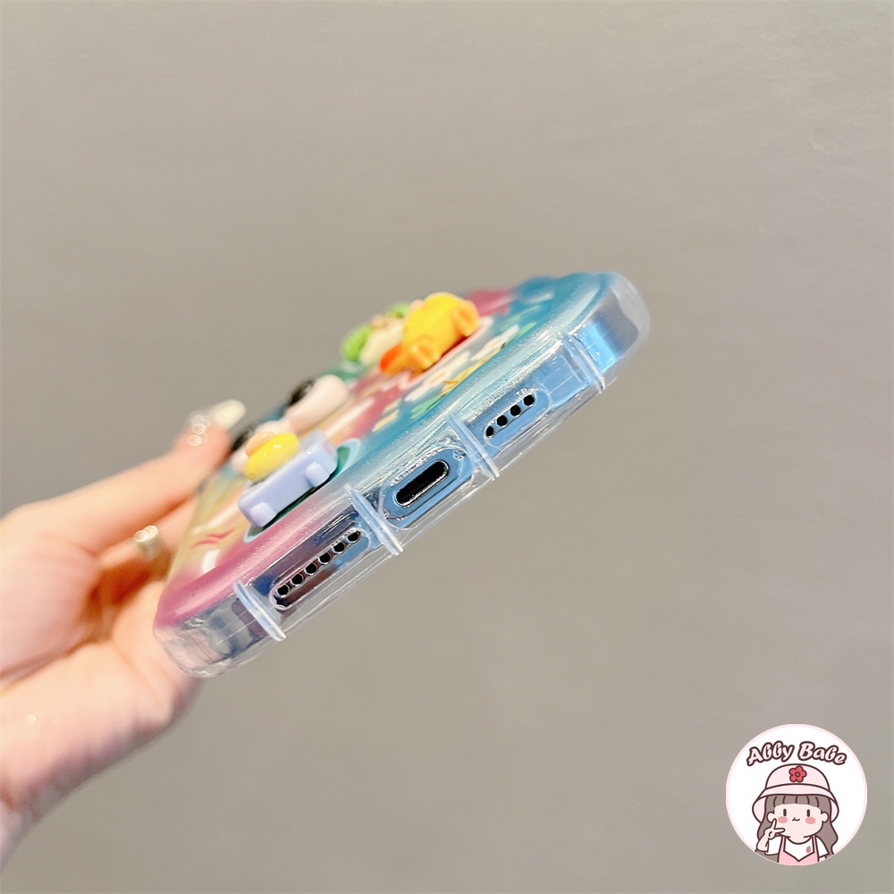 Ốp Điện Thoại TPU Mềm Trong Suốt Họa Tiết Cây Dừa / Bãi Biển 3D Chống Bẩn Cho IPhone 14 Pro Max 12 11 Pro Max X XS XR 7Plus